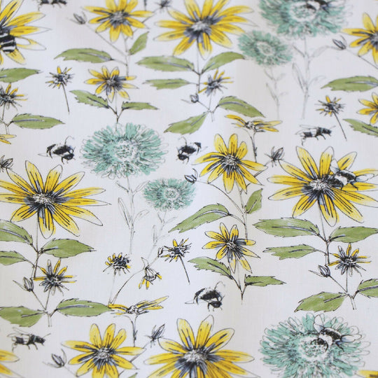 Seed Home Designs Bumblebee and Flora Soft Furnishing Fabric