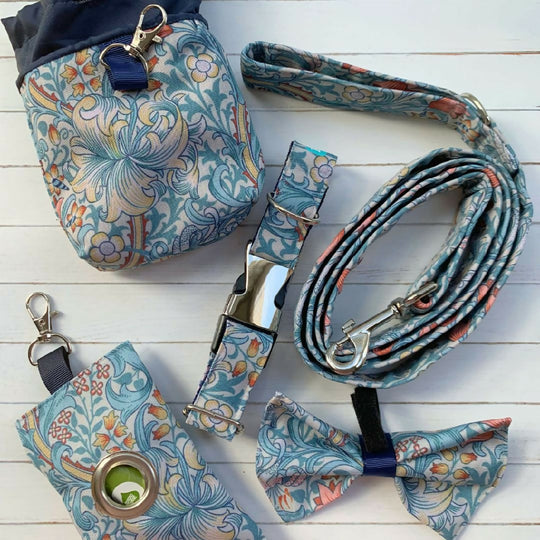 Dog Gift Set | William Morris | Golden Lily | 5 Piece | Cornflower