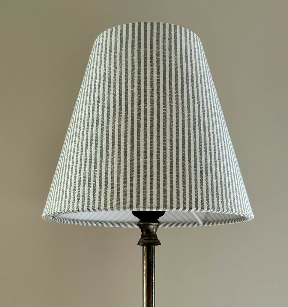 'Pinstripes Grey' Lampshade