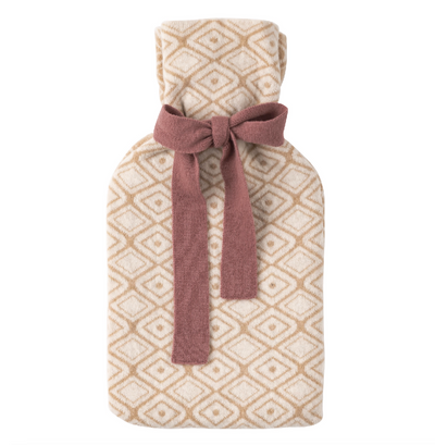 Reversible Merino Hot Water Bottle in Sand