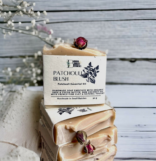 Natural Soap Bar with Yogurt and Patchouli Essential Oil Small and Large Size