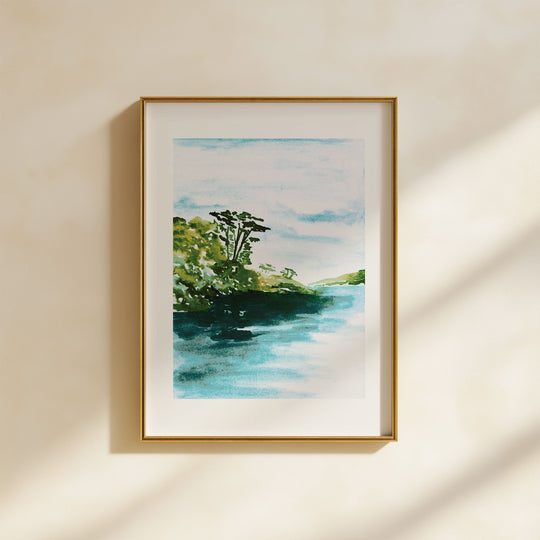 Grebe Reflections | A4 | recycled paper