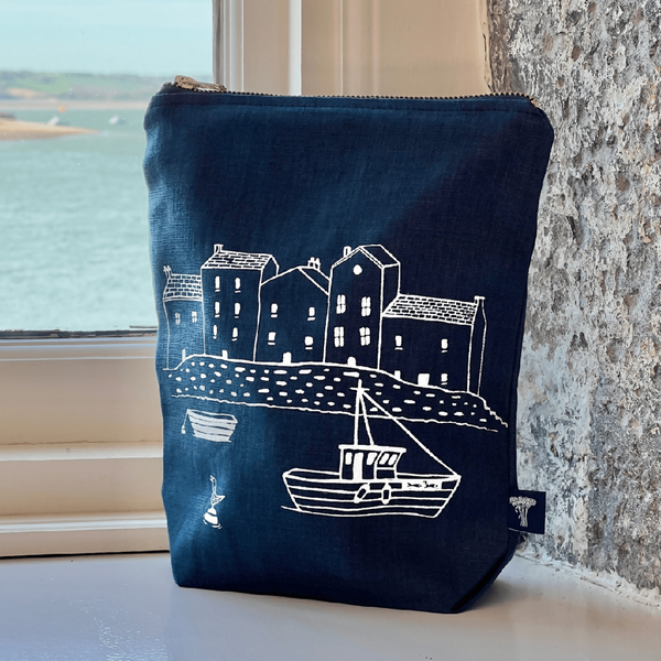 Linen Toiletry Bag - Coastal Collection