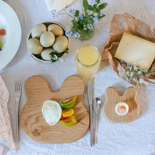 Breakfast Set - Bunny Toast Board & Egg Cup