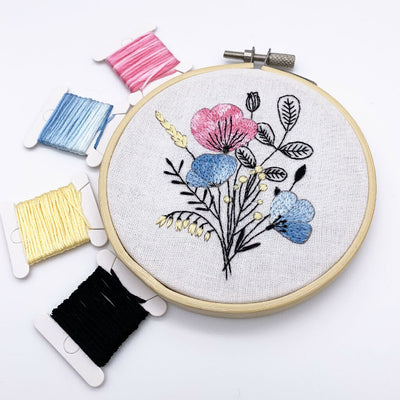 Floral Embroidery Kit