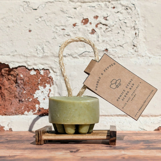 Pumice Stone Scrub Bar (with Pine, Bergamot & Thyme)