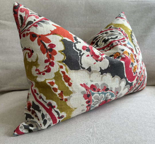 Paisley Linen Rectangular Cushion