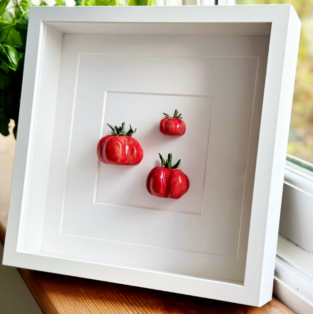 Ceramic Kitchen Wall Art: Red Tomatoes