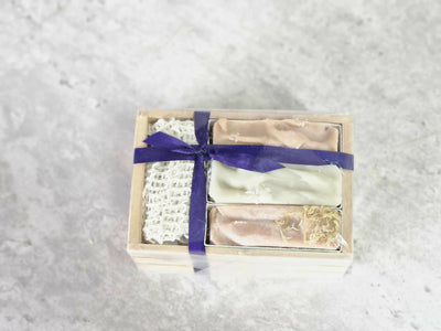 Wooden Crate Soap Gift Set