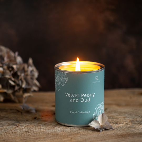 Velvet Peony and Oud Candle or Wax Melts