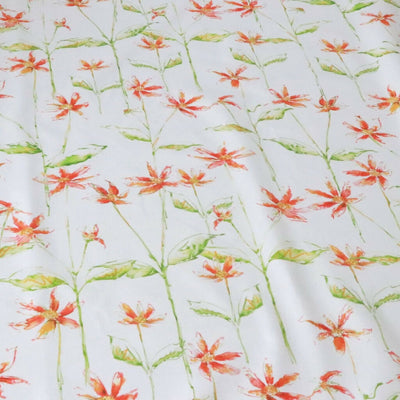 Dancing Autumn Daisies Soft Furnishing Fabric