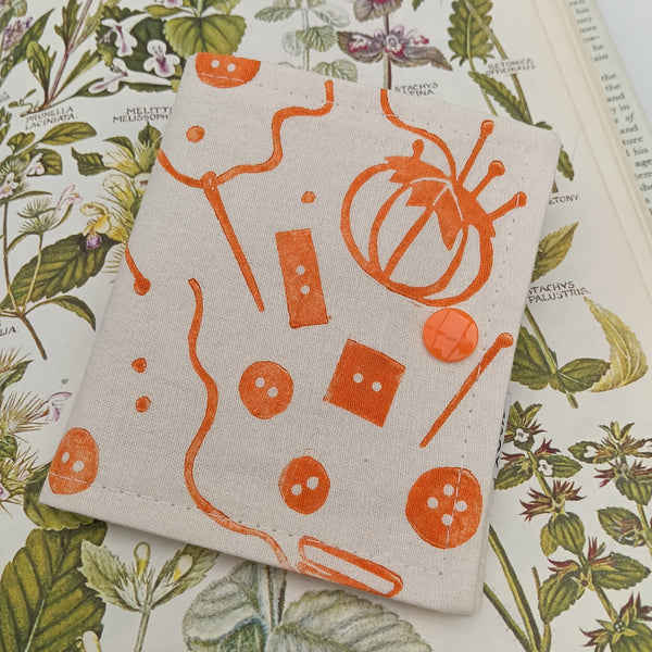 Handprinted Needle Case