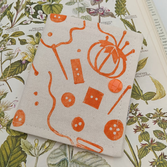 Handprinted Needle Case