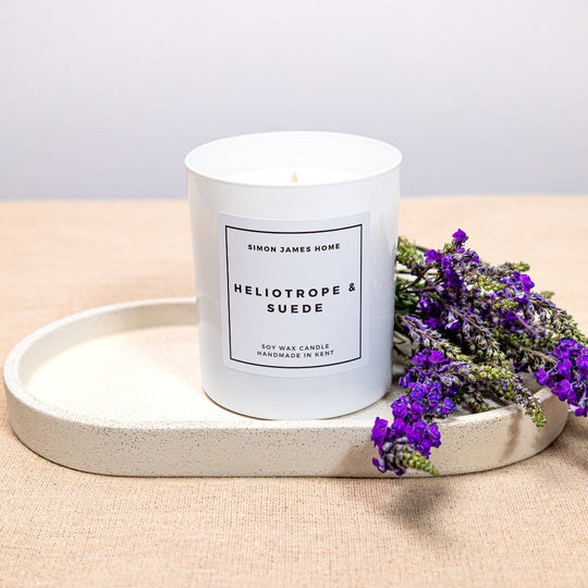 Heliotrope & Suede Candle - Luxury Soy Wax