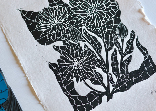 Heritage Kitchen Garden - Calendula | Hand printed on Cotton Rag Paper