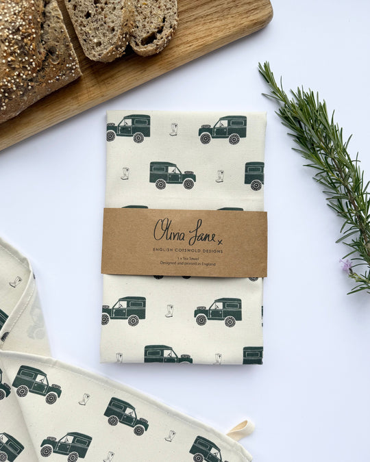 Tea Towel - 'A Rough Ride' Land  Rover