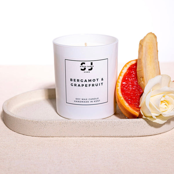 Bergamot & Grapefruit Candle - Luxury Soy Wax