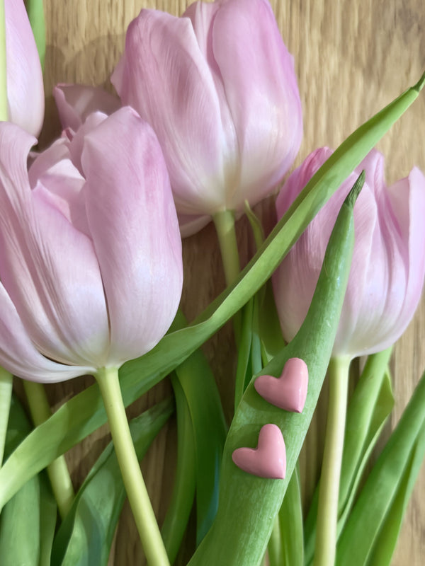 Bubble Heart | Pink | Stud Earrings