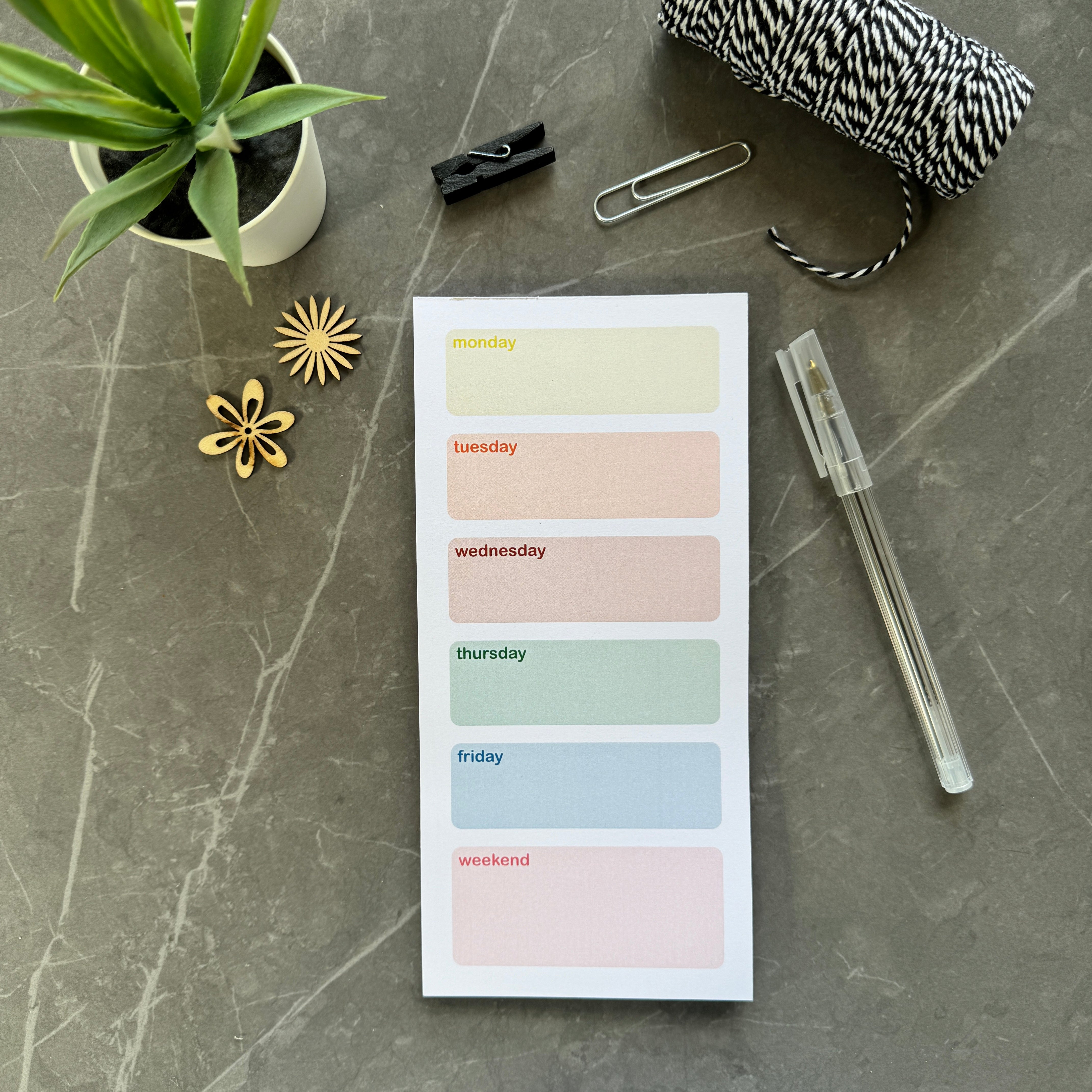 Rainbow Planner Pad | Country Living Marketplace