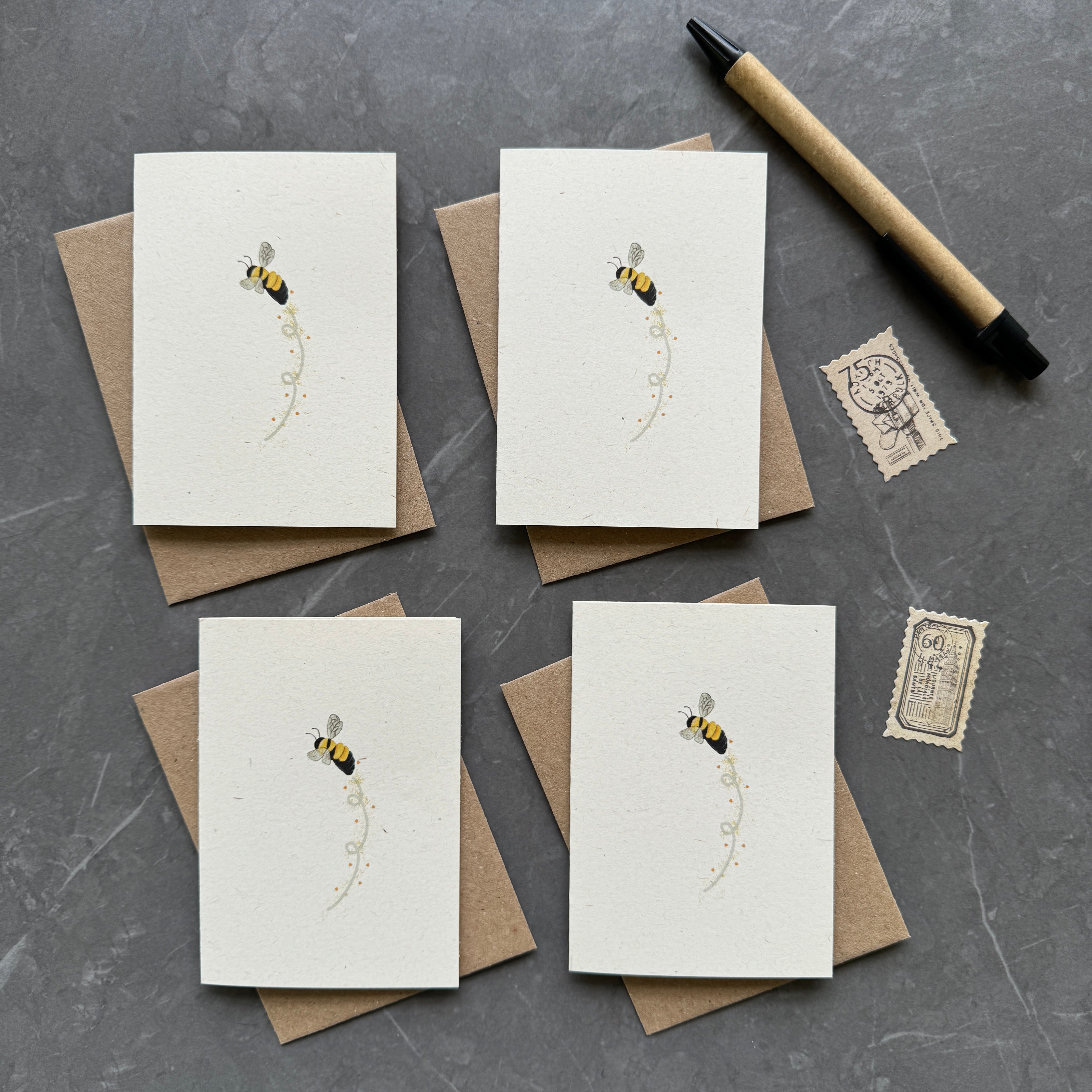 Small Bee Notecard Set | Country Living Marketplace