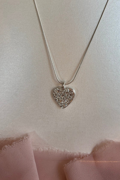 Textured Love Heart Necklace