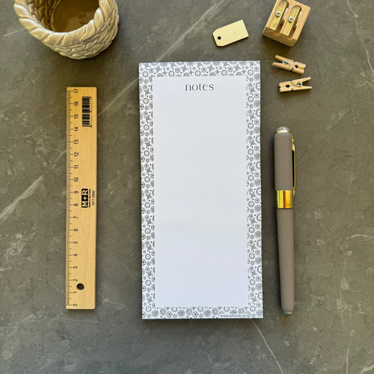 Floral Patterned To Do List Pad