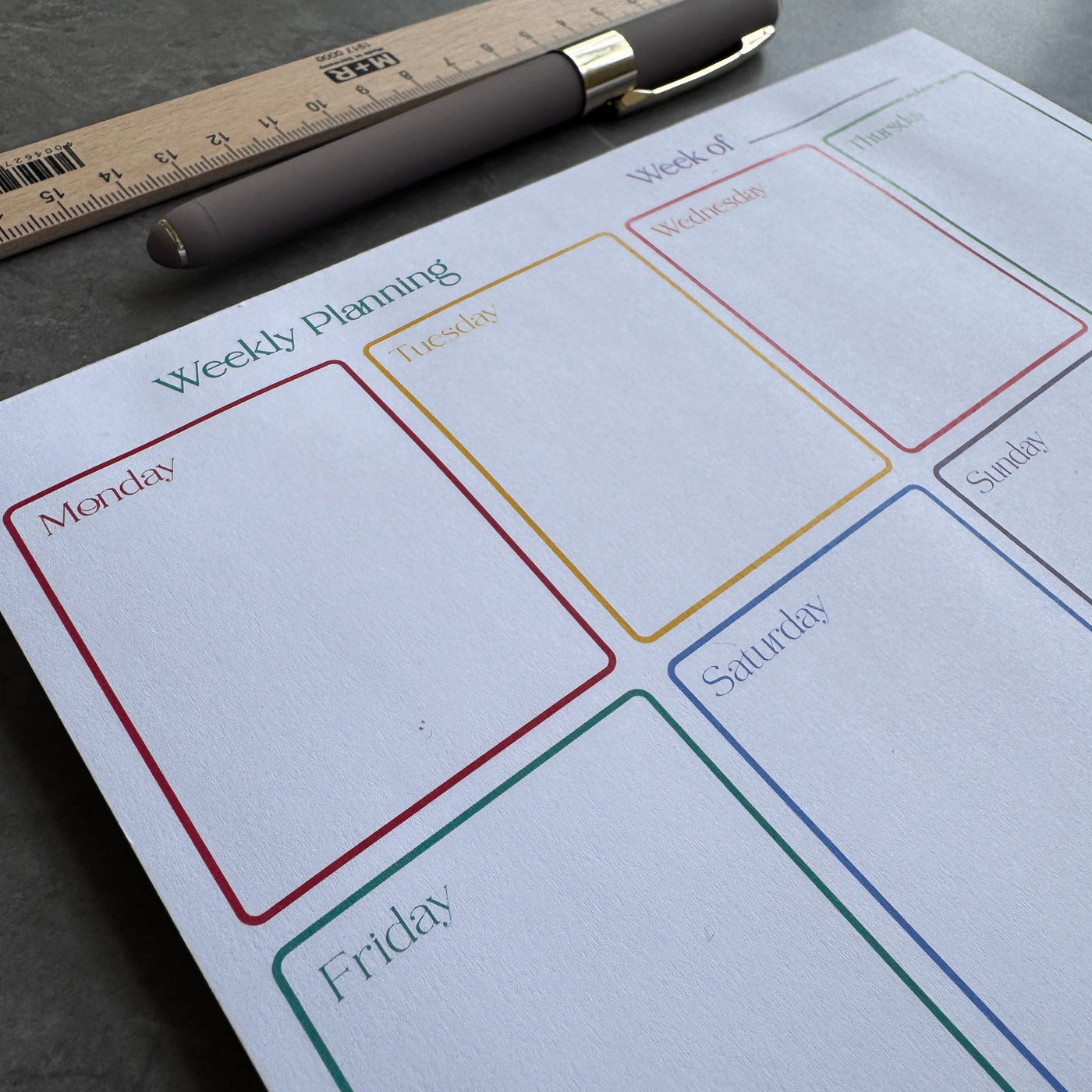 Colourful A5 planner pad | Country Living Marketplace