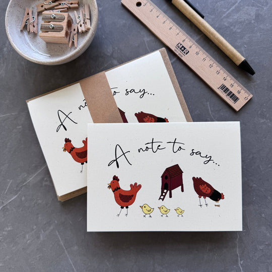Chicken Notecard Set