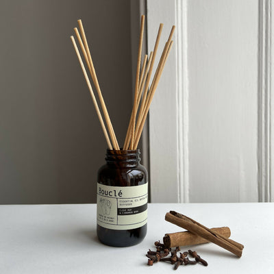 Bouclé Clove Bud & Cinnamon Bark Rattan Reed Diffuser Winter Aromatherapy_0916