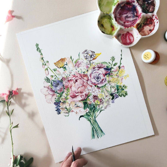 Wedding Bouquet Portrait