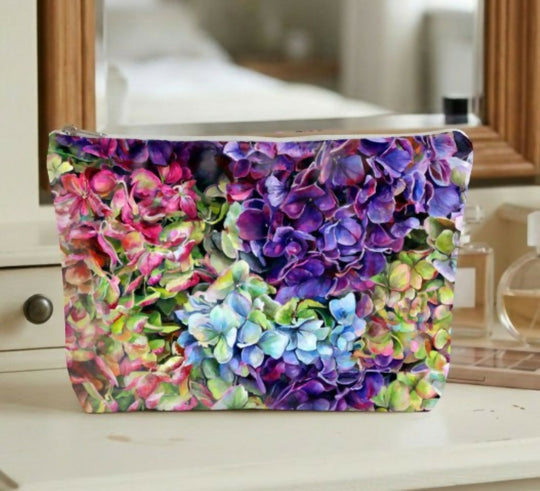 Hydrangeas Cosmetic Bags