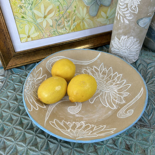 Fresh Lines Fruit Bowl - Sunflower design