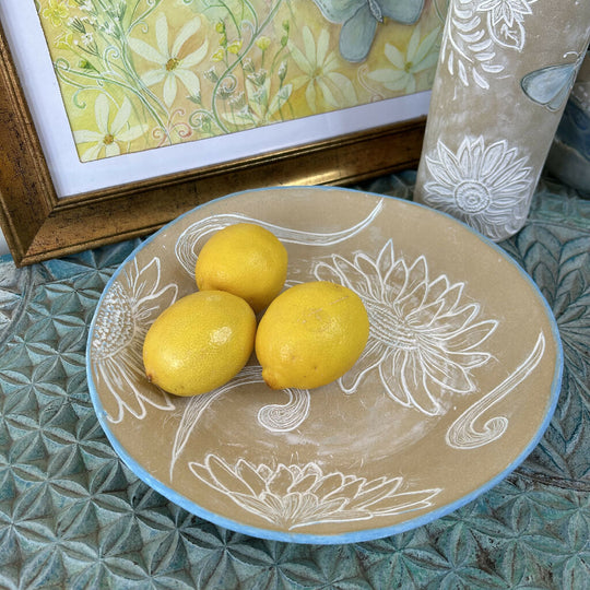 Fresh Lines Fruit Bowl - Sunflower design