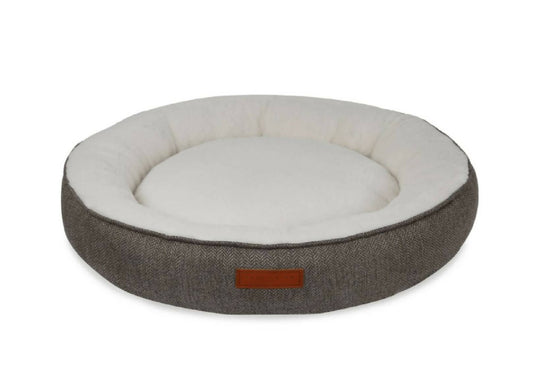 Tweed Calming Donut Bed With Removable Covers | Lincoln
