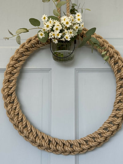 30cm Jute Rope Christmas Wreath