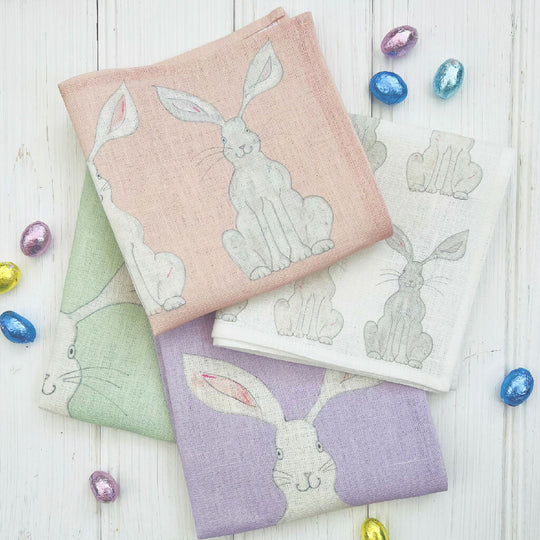Easter Rabbit Linen Napkins