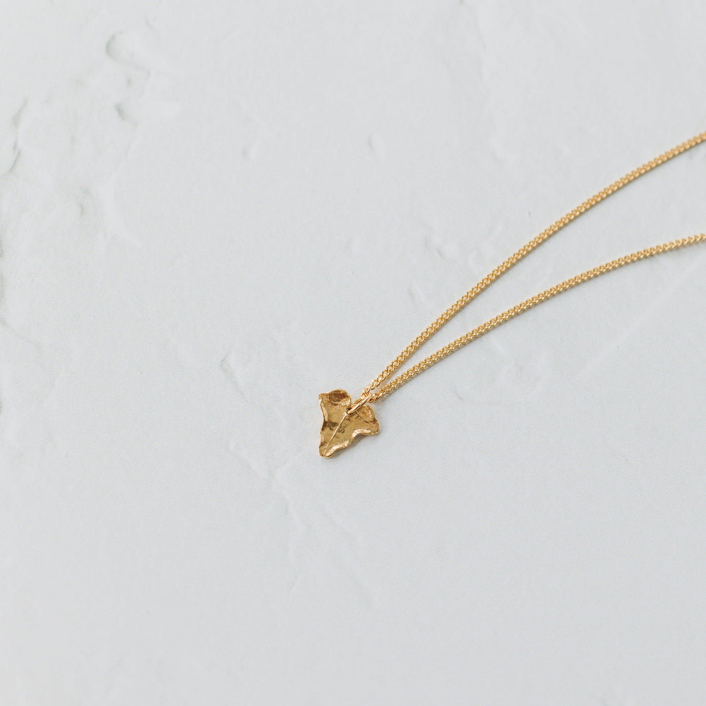 Gold Dainty Ivy Leaf Necklace