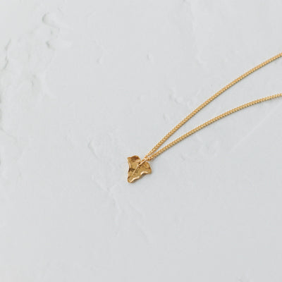 Gold Dainty Ivy Leaf Necklace