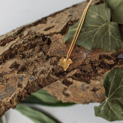 Gold Dainty Ivy Leaf Necklace