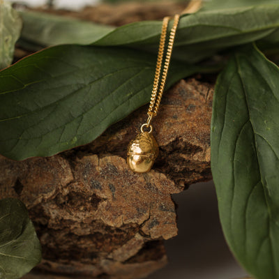 Gold Acorn Necklace