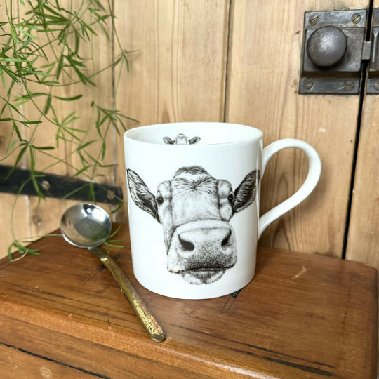 Fine Bone China Guernsey Cow Mug