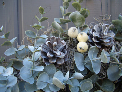 Eucalyptus and Frosted Snowberry Wreath