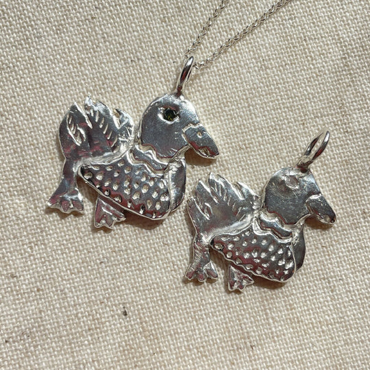 Mallard Sterling Silver Pendant necklace