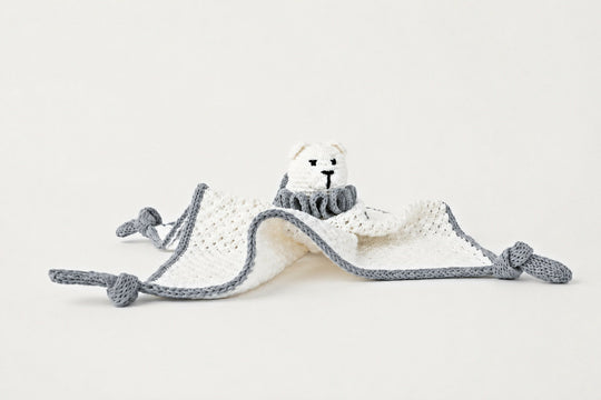 Lumi the Bear — Comforter & Rattle, Snow White