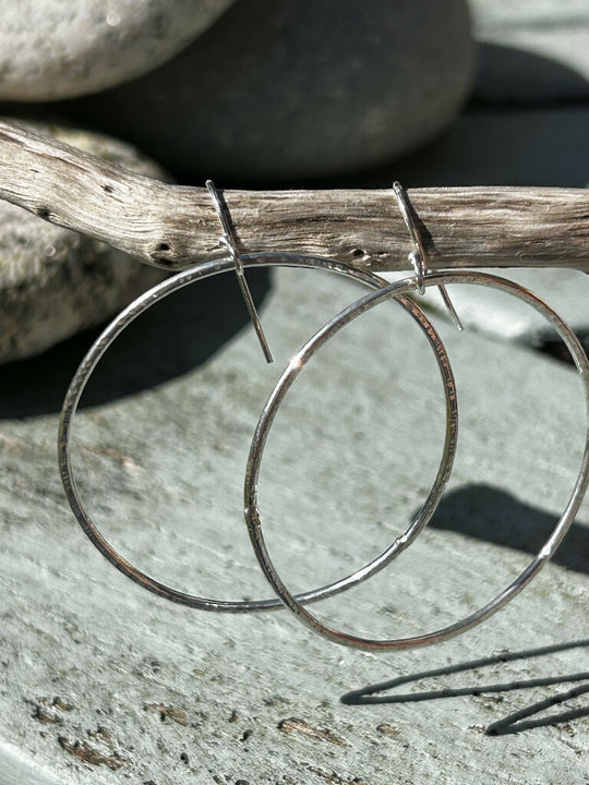 Big silver hoops