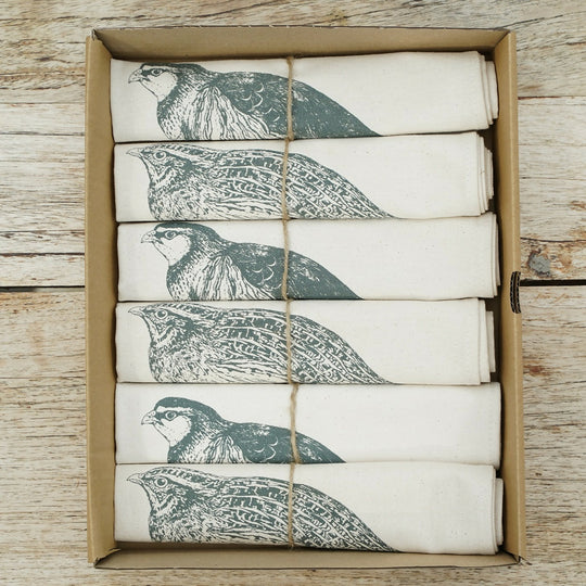 Organic Cotton Game Birds Napkin – Boxed Set of 6