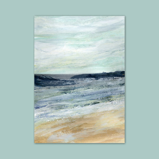 'Beach Days’ Seascape A4 Art Print
