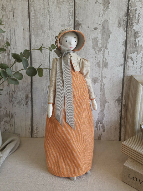 Regency Style Fabric Art Doll - Miriam