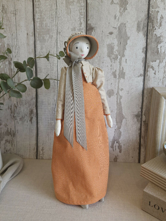 Regency Style Fabric Art Doll - Miriam
