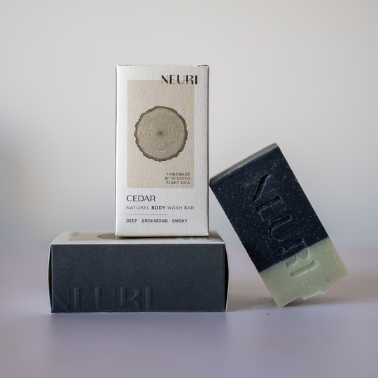 Cedar Vetiver & Cedarwood Body Wash Bar with Charcoal & Clay